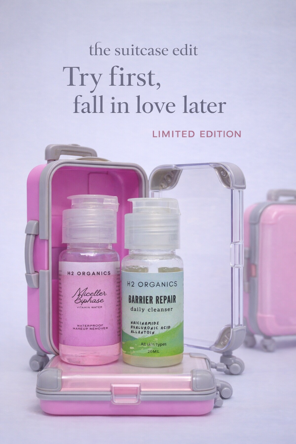 The Suitcase Edit | Travel Skincare Trial Kit – Try Before You Buy
