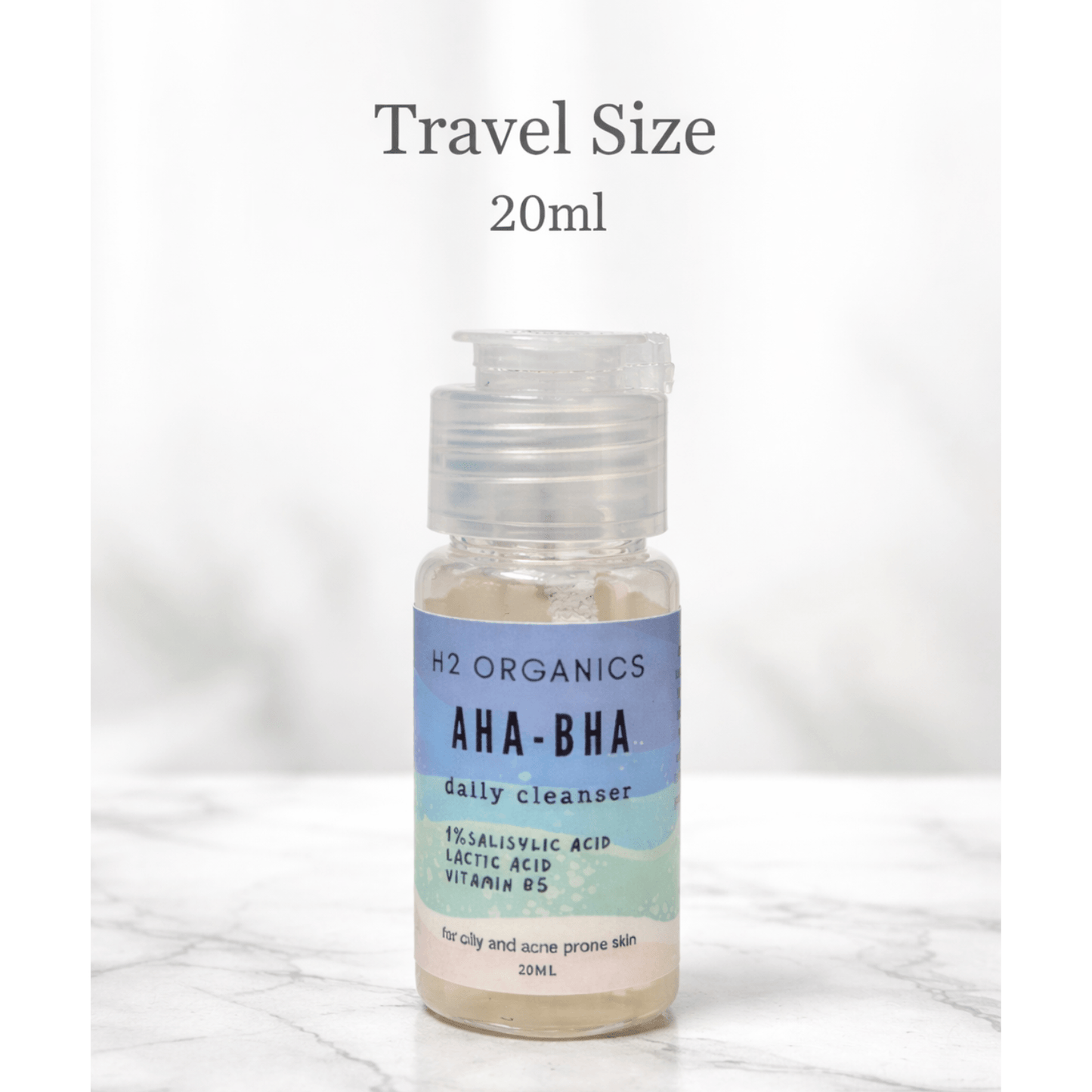 AHA BHA Cleanser with 1% Salicylic Acid – Gentle Exfoliating Face Wash | H2Organics