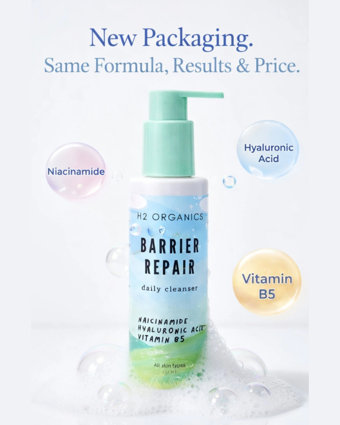 Barrier Repair Cleanser - h2 organics