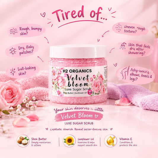 Velvet Bloom Sugar Scrub | Luxury Exfoliating Body Scrub