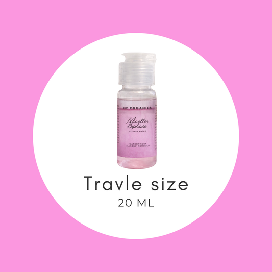Micellar water Makeup Remover - Travel size 20ml | H2Organics