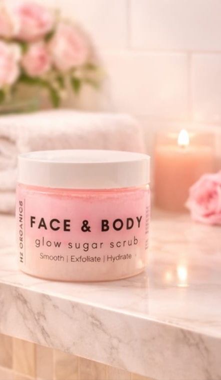Mint Rose` Face & Body Glow Sugar Scrub