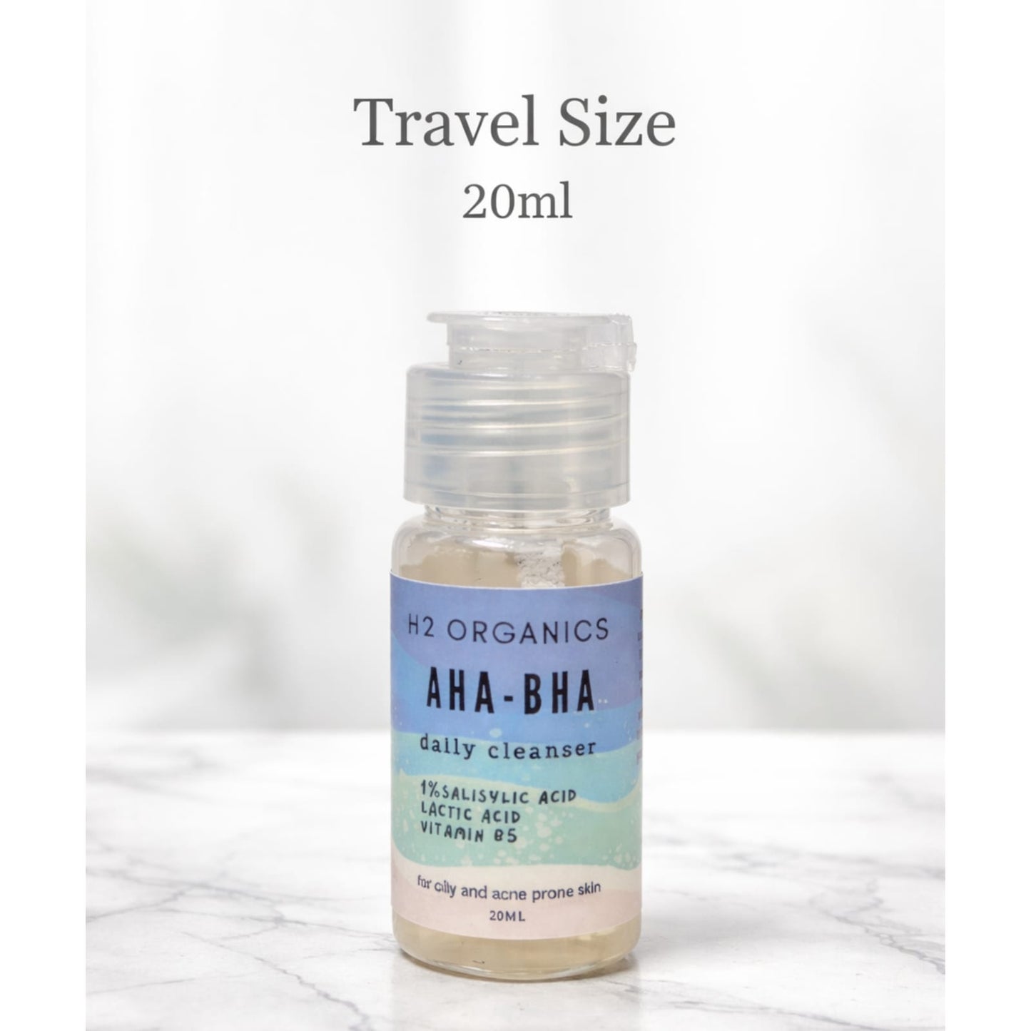 AHA BHA Cleanser with 1% Salicylic Acid – Gentle Exfoliating Face Wash | H2Organics